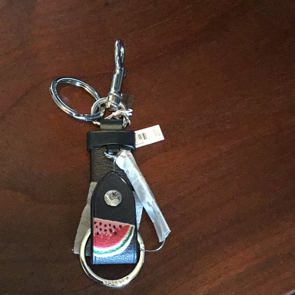 COACH TRIGGER SNAP BAG CHARM w/WATERMELON PRINT🍉 - Picture 3 of 5